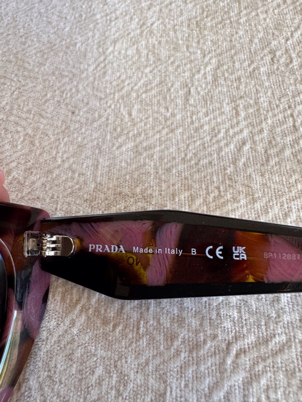 Prada Women’s Brown & Pink Tortoiseshell Sunglasses New - Picture 15 of 15